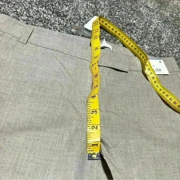 New York And Company City Stretch Luxe Ankle Slim Stretch Tan Pants Size 6 NWT - Picture 9 of 12